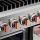 Hauslane HausPro 48" Stainless Steel Pro-Style Gas Range with Rose Gold Knobs-5