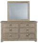 American Woodcrafters Meadowbrook 3-Piece Sand Queen Arched Panel Bedroom Set-2