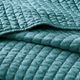 Olliix by Madison Park Teal King/California King Keaton Reversible Coverlet Set-3