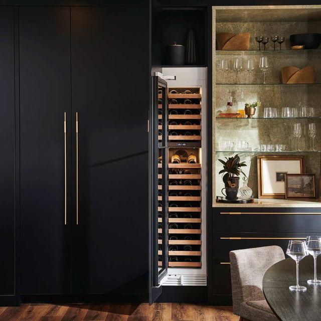 Sub-Zero® Designer Series 18" Panel Ready Left Hinge Built In Wine Storage-1