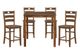 Mazin Furniture Stowe 5-Piece Wallnut Counter Height Dining Set-0