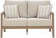 Signature Design by Ashley® Hallow Creek Driftwood Fabric/Resin Outdoor Loveseat with Cushion-1