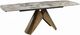 ACME Furniture Malika Ceramic Top Dining Table with Copper Cross Brushed Base-3
