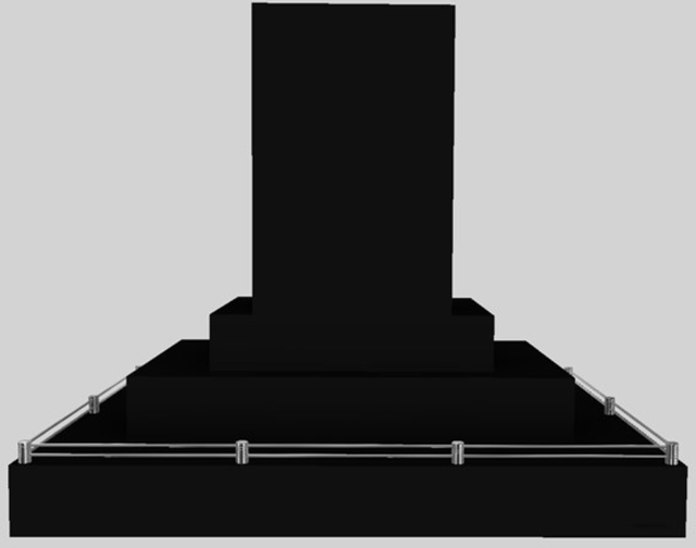 Vent-A-Hood® 42" Black Contemporary Island Range Hood