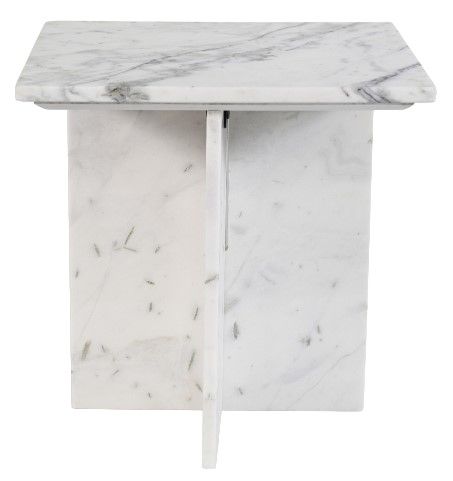 Meridian Furniture Verona White Marble End Table-1
