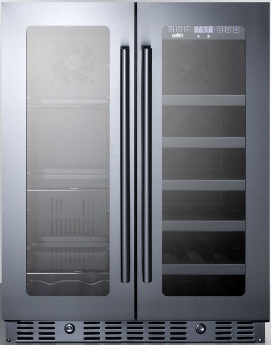 Summit® 24" 4.6 Cu. Ft. Stainless Steel Wine Cooler-0