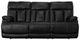 Flexsteel® Clive Black Power Reclining Sofa with Power Headrests and Lumbar-1
