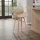 Armen Living Tyler 2-Piece Vintage Brown/White Wash Barstool Set-1