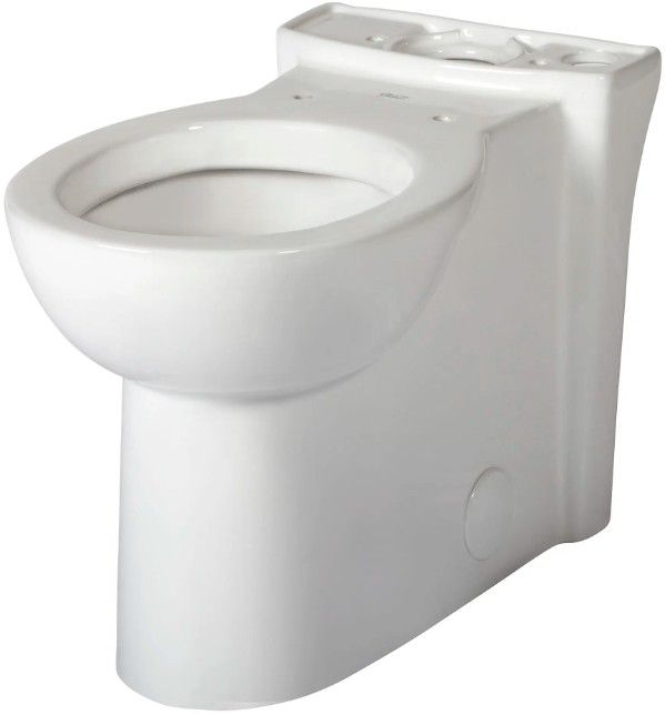 American Standard Cadet® White 3 FloWise® Skirted Chair Height Round Front Bowl with Seat-1