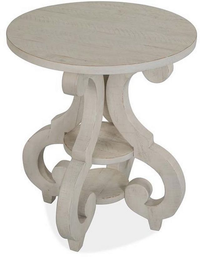 Magnussen Home® Bronwyn Alabaster Side Table-1