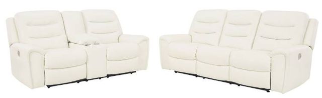 Signature Design by Ashley® Warlin 2-Piece White Living Room Set-0