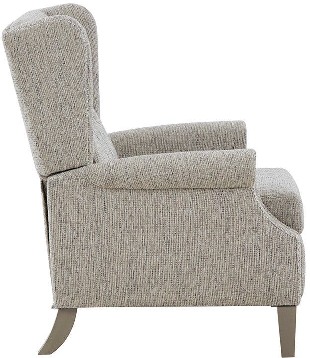 Olliix by Madison Park Grey Multi Giselle Push Back Recliner-3