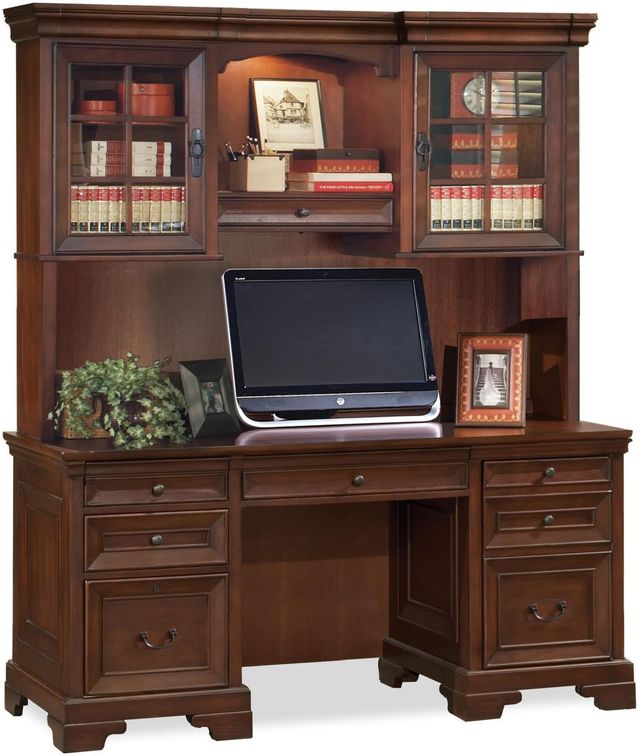 Aspenhome® Richmond Brown Burgundy 66" Credenza-1