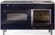Ilve® Nostalgie II Series 60" Midnight Blue Pro Style Dual Fuel Range-3