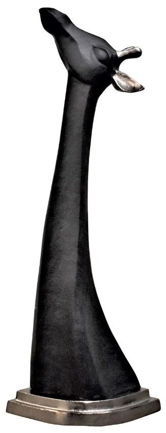 Harp & Finial® Dalia Black Small Giraffe Statue-0
