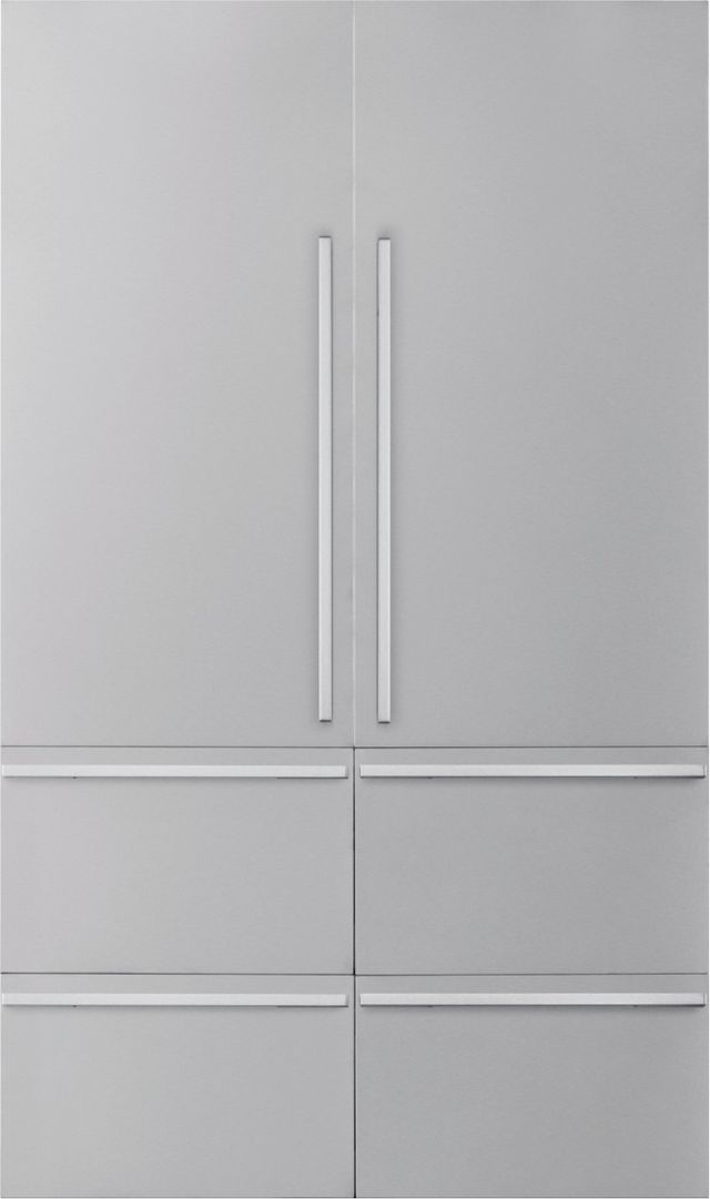SKS Transitional Series 48" Satin Stainless French Door Refrigerator Panel Kit-0