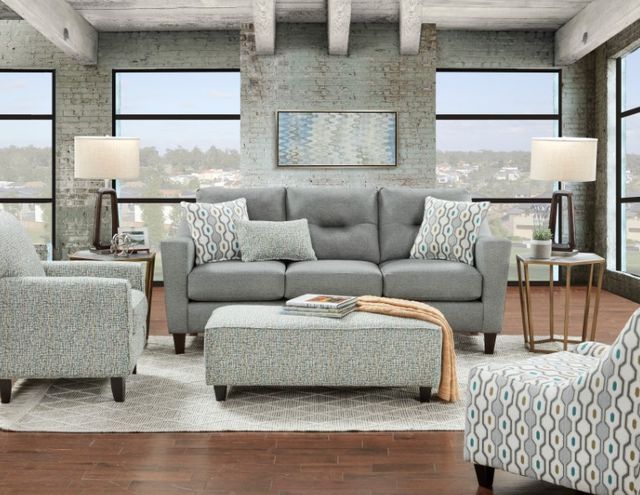 Fusion Furniture Max Pepper Gray Sofa-1