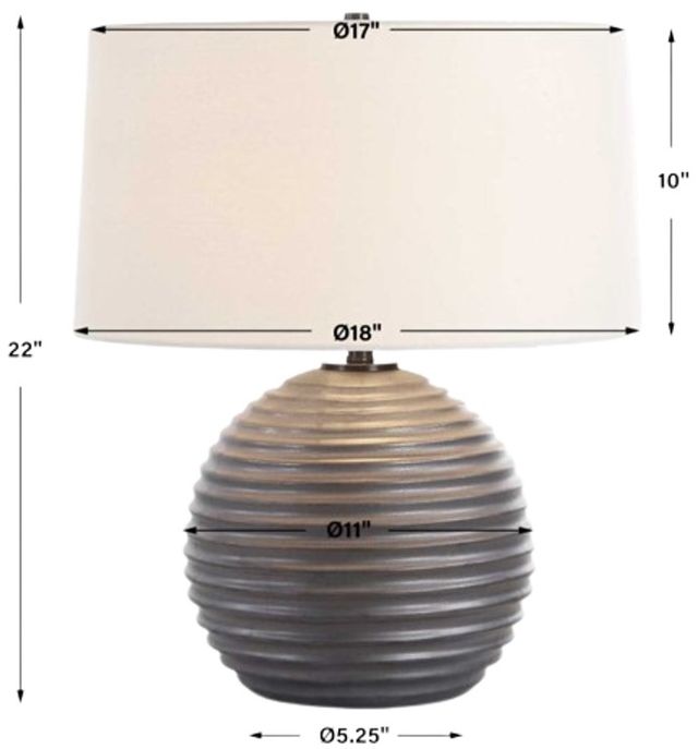 Uttermost® Chelsom Dark Bronze Table Lamp-2