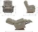 La-Z-Boy® Randell Dark Chocolate Leather Power Rocker Recliner with Headrest and Lumbar-2