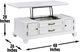 Steve Silver Co. Charlestown White Lift-Top Cocktail Table-3