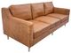 YHD Easton Brown Leather Sofa-0
