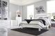 Signature Design by Ashley® Flannia 3-Piece White Queen Platform Bed Set-4