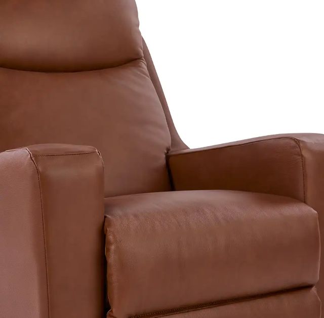 La-Z-Boy® Emmons Oak Leather Power Wall Recliner with Headrest and Lumbar-3