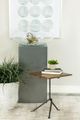 Coaster® Heitor Dark Brown Accent Table with Gunmetal Base-1