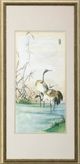 Stylecraft Dann Foley Lifestyle Oriental Cranes II Black/Blue/White  Wall Art-0