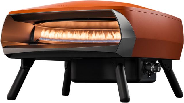 Witt ETNA Rotante 16" Matte Orange Rotating Pizza Oven-1