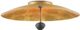 Currey & Company Pinders Contemporary Gold Leaf/French Black Flush Mount Lighting-1