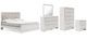 Signature Design by Ashley® Altyra 5-Piece White King Panel Bed Set-0