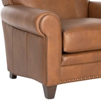 Smith Brothers Customizable 269 Leather Chair-1