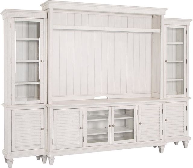 Magnussen Home® Newport Alabaster Entertainment Wall-0