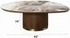 ACME Furniture Willene Beige Ceramic Top Coffee Table with Walnut Base-3