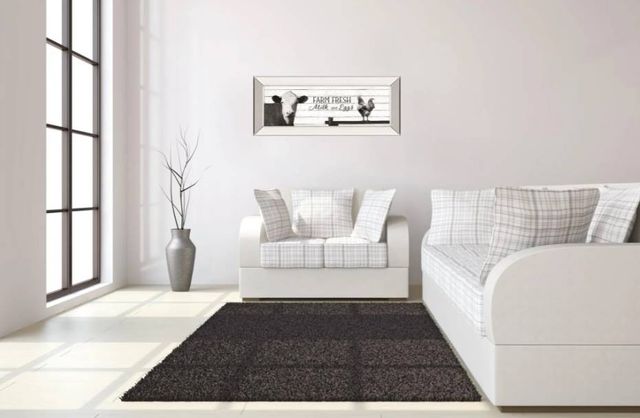 Classy Art Farm Fresh Milk and Eggs by Lori Deiter Wall Art-3