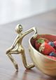 A & B Home Gold Nut Decorative Bowl-4