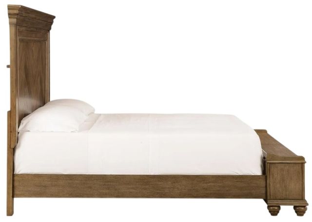 Signature Design by Ashley® Karallin Medium Brown California King Panel Storage Bed-4