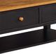 TEI Quinton Pecan Coffee Table with Black Base-2