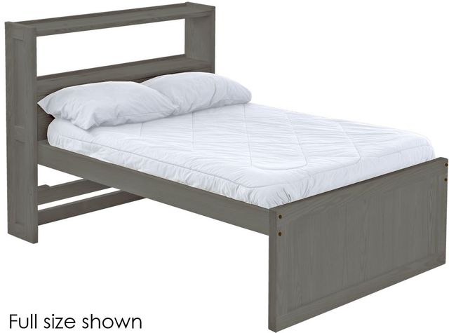 Crate Designs™ Furniture Graphite King Captain's Bookcase Bed-0