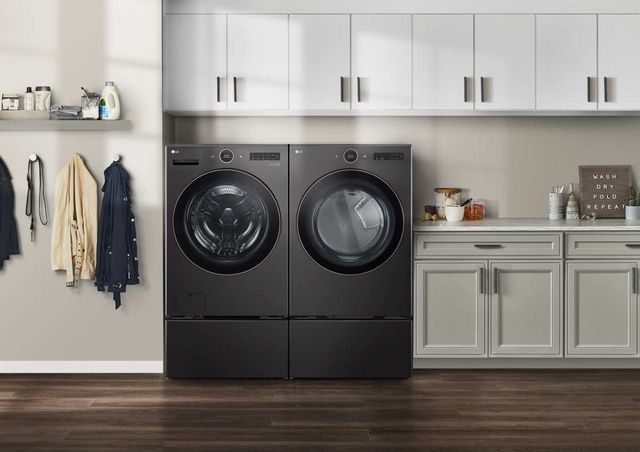 LG 7.4 Cu. Ft. Black Steel Front Load Electric Dryer-12