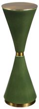 Uttermost® Ronde Jade Green Drink Table with Brass Accents-0