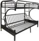 ACME Furniture Eclipse Black Youth Twin Over Full Futon Bunk Bed-0