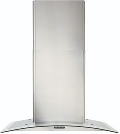 Broan® Elite EW46 Series 30" Stainless Steel Curved Glass Wall Mounted Range Hood