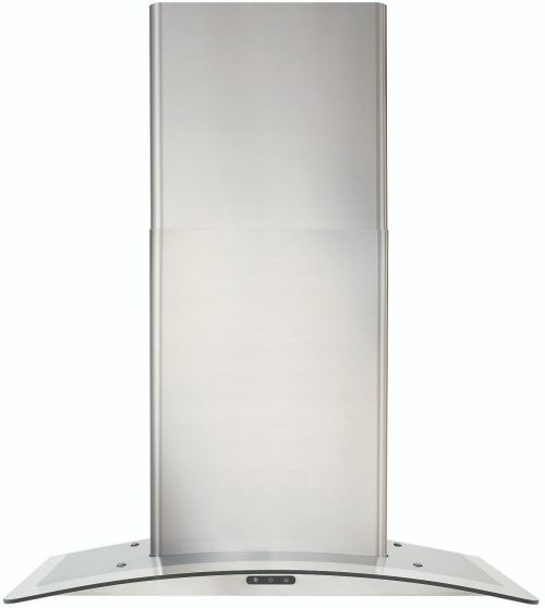Broan® Elite EW46 Series 30" Stainless Steel Curved Glass Chimney Range Hood-0