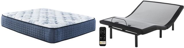 Sierra Sleep® by Ashley® Mt Dana 2-Piece Hybrid Firm and Better Adjustable Base Queen Mattress Set-0