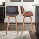 Armen Living Tyler 2-Piece Brown/Walnut Barstool Set -1