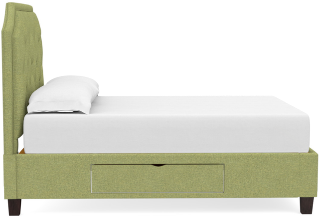 Bassett® Furniture Custom Upholstered Beds Florence Clipped Corner Storage Bed-2