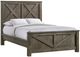Elements International Maverick 4-Piece Antique Gray Queen Panel Bedroom Set-2