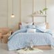 Olliix by Urban Habitat Blue Full/Queen Brooklyn Cotton Jacquard Comforter Set-0